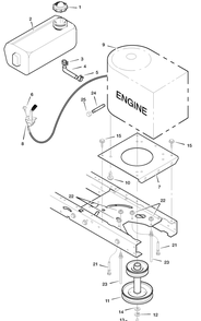 Part Location Diagram of 024066 Murray Pipe, Oil Drain